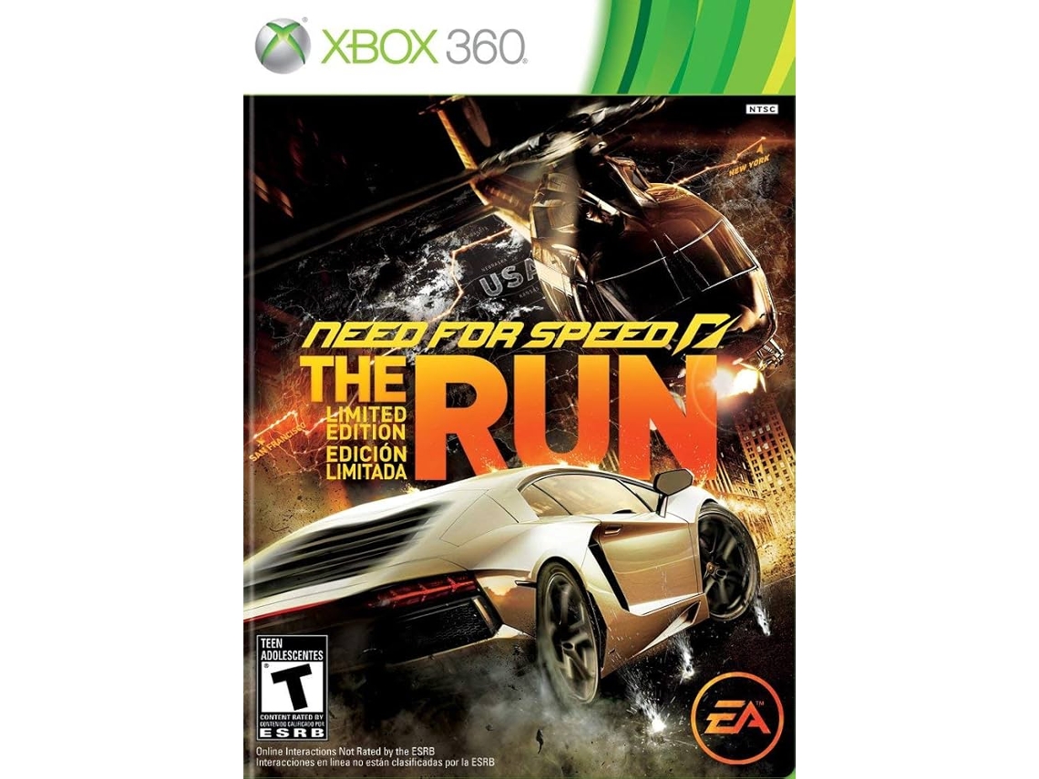 Need For Speed: The Run Limited - Xbox 360 (segunda classe/classificação A)
