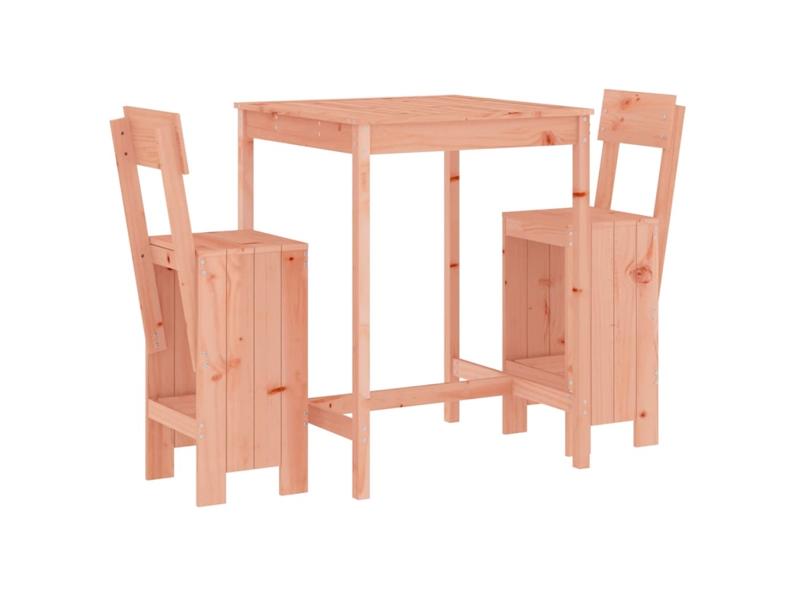 Maison Exclusive - 3 Pcs Conjunto De Bar Para Jardim Madeira De Douglas Maciça