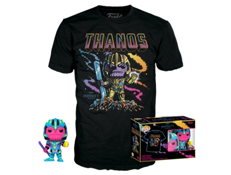 Figura + T-Shirt FUNKO Pop! Marvel: Thanos (Tamanho: M)