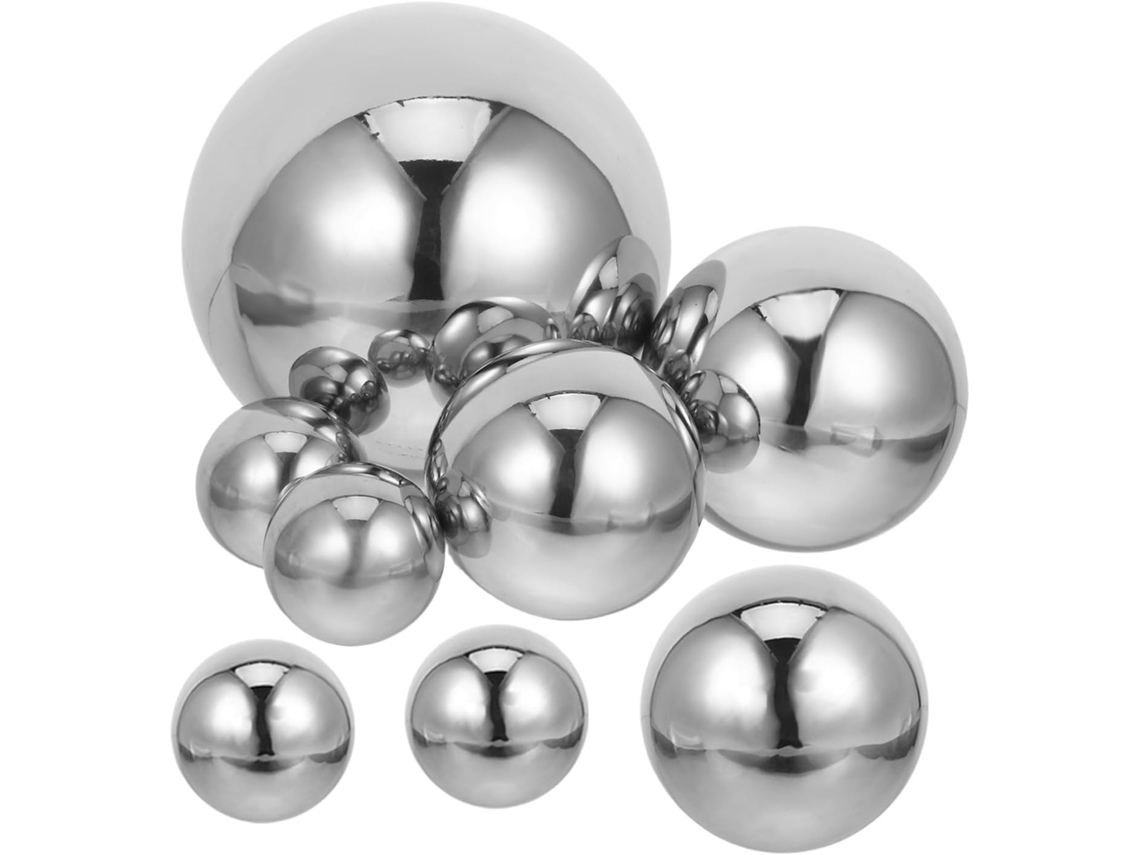 Kichouse Kit de 1 Esfera de Jardim com Acabamento Espelhado, 50 Mm 80 Mm 100 Mm 150 Mm, Superfície Polida com Efeito CHABERLU