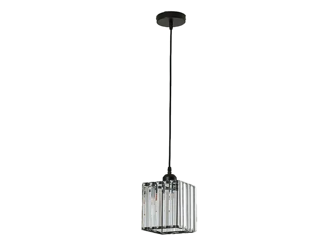 Abajur de Cristal Quadrado para Teto Lustre E26 E27