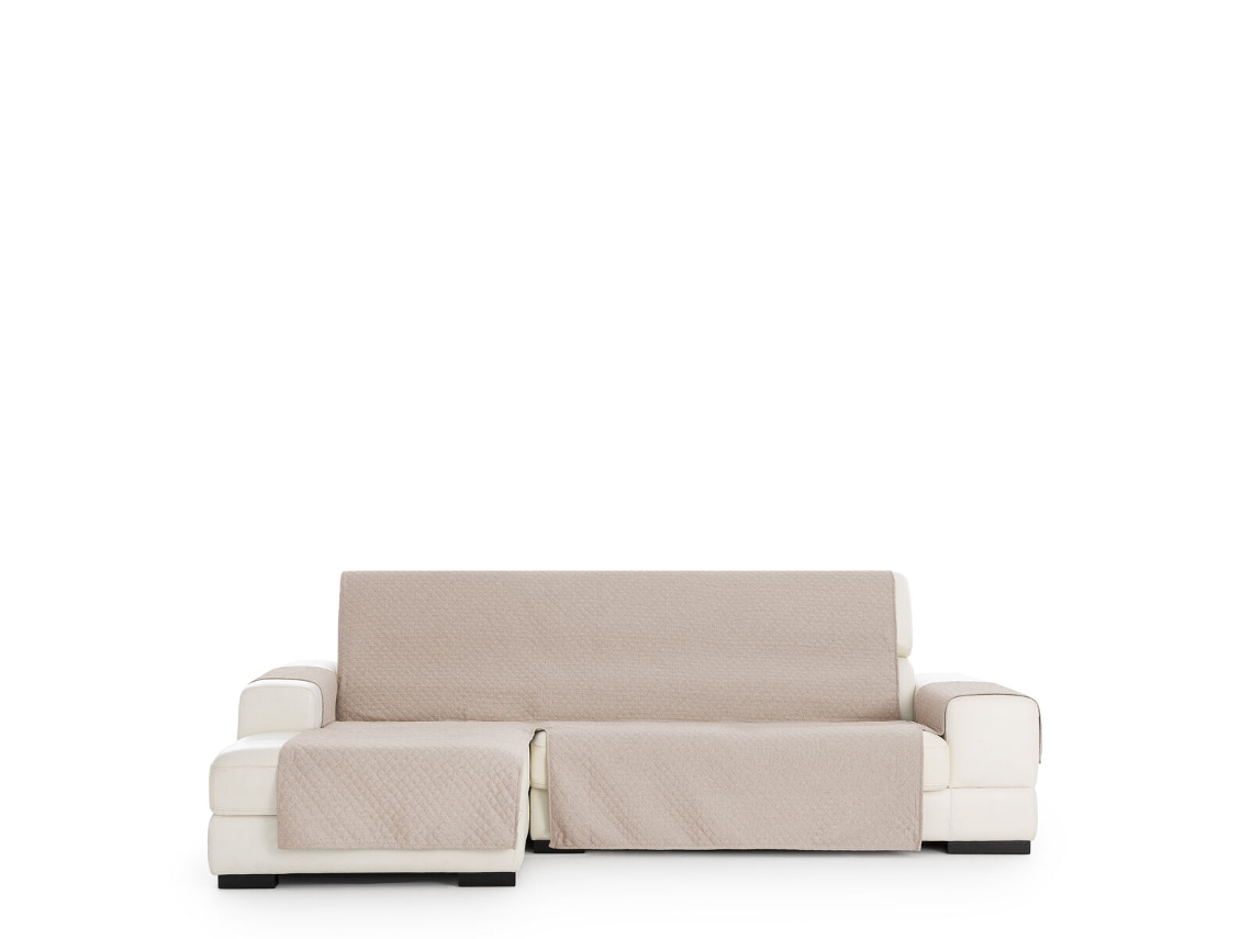 Capa para chaise longue de braço curto esquerdo EYSA SILVER Bege 100 x 110 x 240 cm