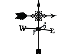 Omni veleta de Metal Con Flecha, Indicador de Dirección Del Viento Profesional, Herramienta de Medición para Jardín, 35x50cm