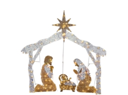 Decore O Seu Jardim Com O Presépio De Natal Com Luzes Led Da Laxiscreed Para Uma Festa Inesquecível