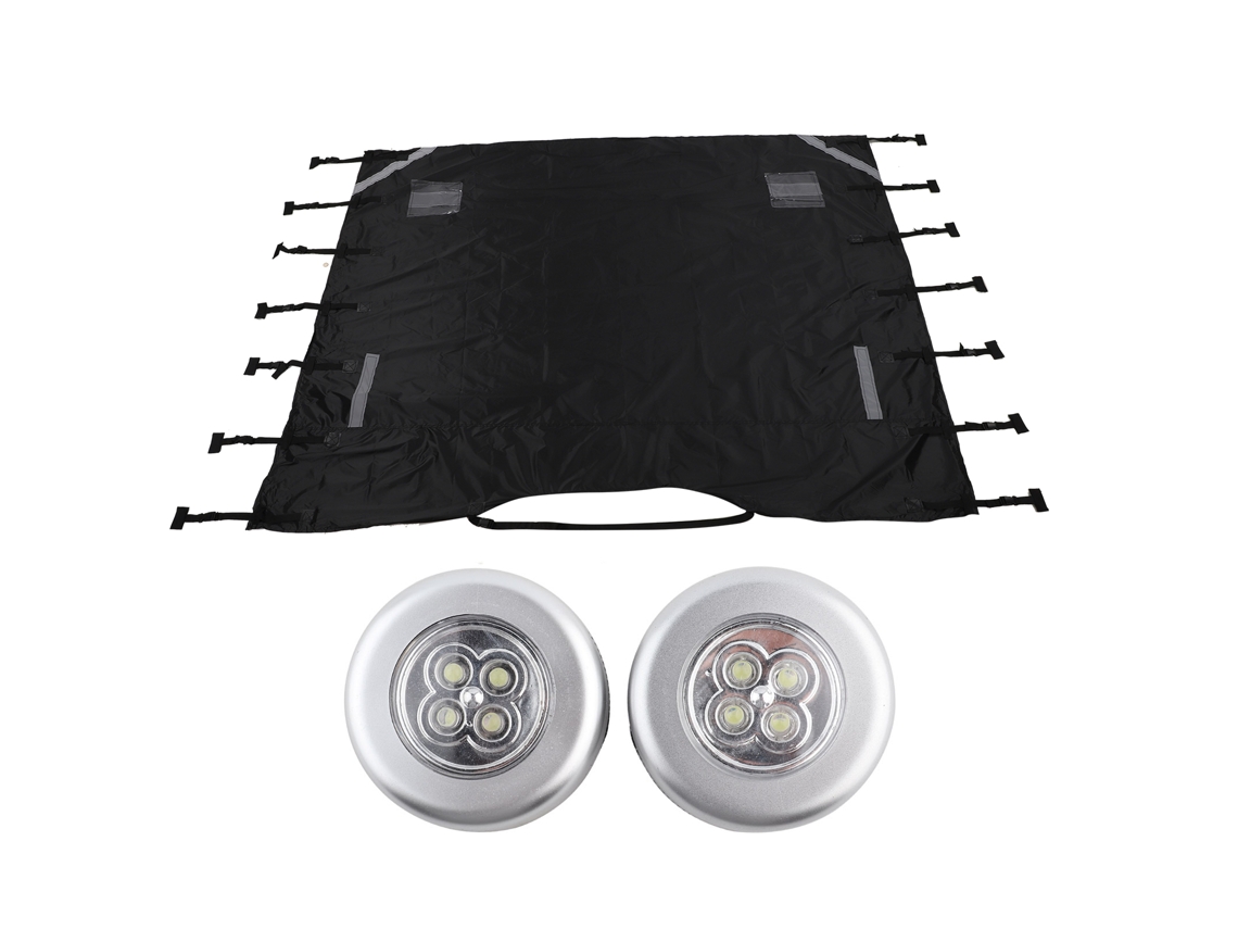 Omni-protector Delantero De Caravana Oxford Cloth Universal Con Luces Led Para Remolque
