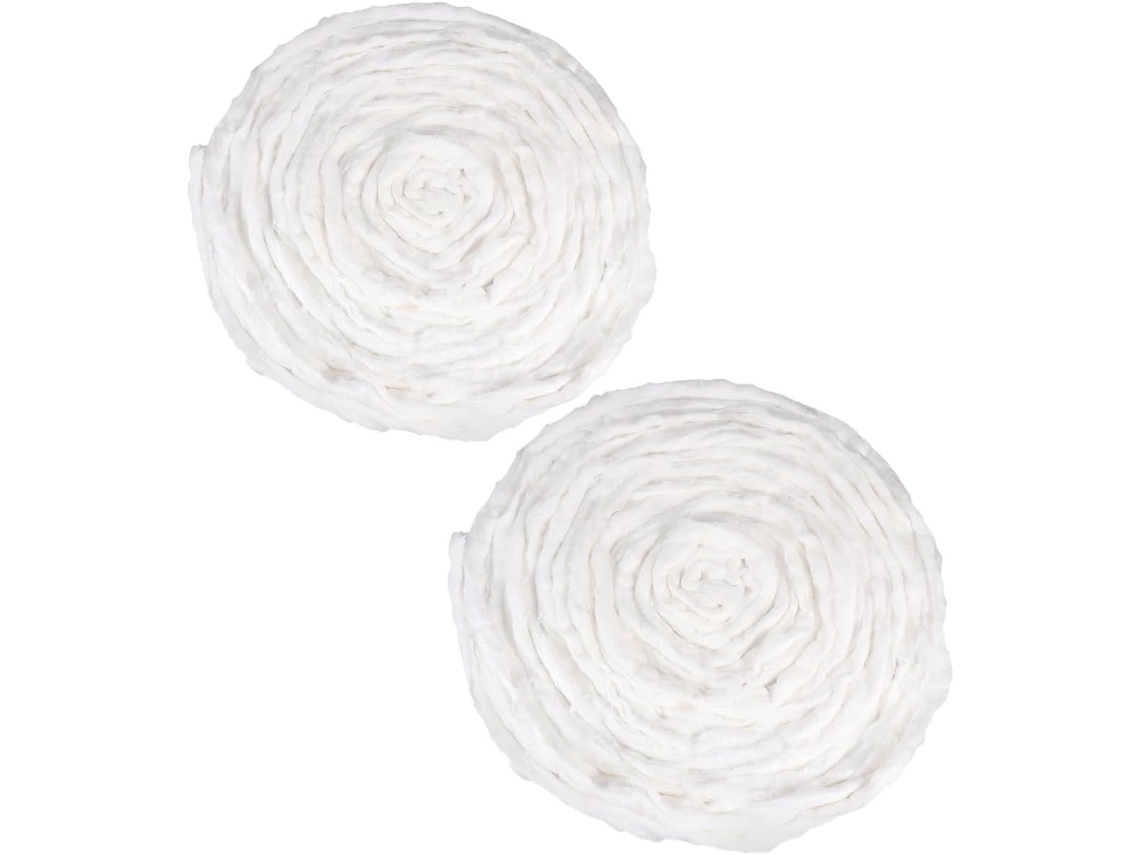 Rolo De Algodão Branco Macio Para Maquiagem E Manicure, Descartável, Pacote Com 2 Unidades