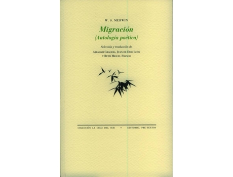 Livro Migración de W. S. Merwin (Espanhol)