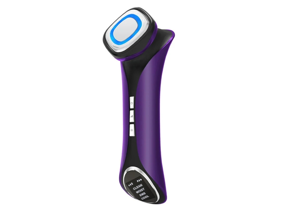 Dispositivo De Beleza Facial Bestvite D829 Purple Ems Levantamento De Pele Led Fóton Pele Calma Encolhendo Aquecimento Resfriamento Roxo