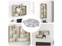 Vidaxl Gancho Com Buraco Chave 3673 Pcs Prateado 45 X 16 X 3.5 Mm