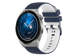 Pulseira De Silicone Quadriculada Bicolor Para Huawei Watch Gt3 42mm 20mm