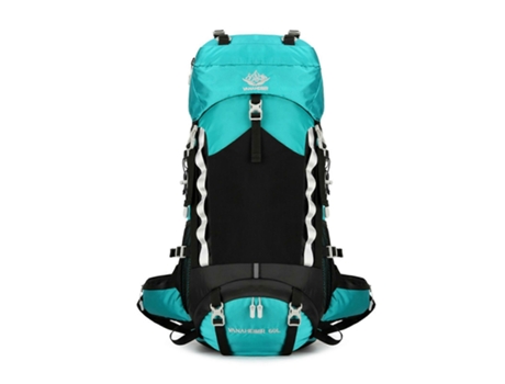 Mochila De Montanhismo Grande Mochila De Acampamento De Nylon Adequada Para Atividades Ao Ar Livre 60l Verde Giecy
