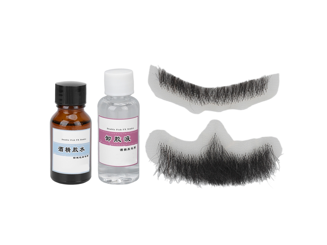 Falso Bigode Negro Simulado Com Cola E Remover Para Festas Sunflare