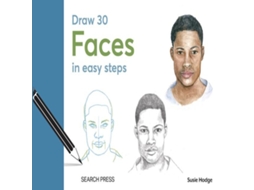 Livro Draw 30 Faces de Susie Hodge (Inglês)