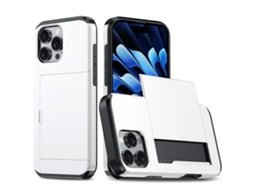 Capa Protetora À Prova De Choque Para Iphone 16 Pro - Compartimento Para Cartão