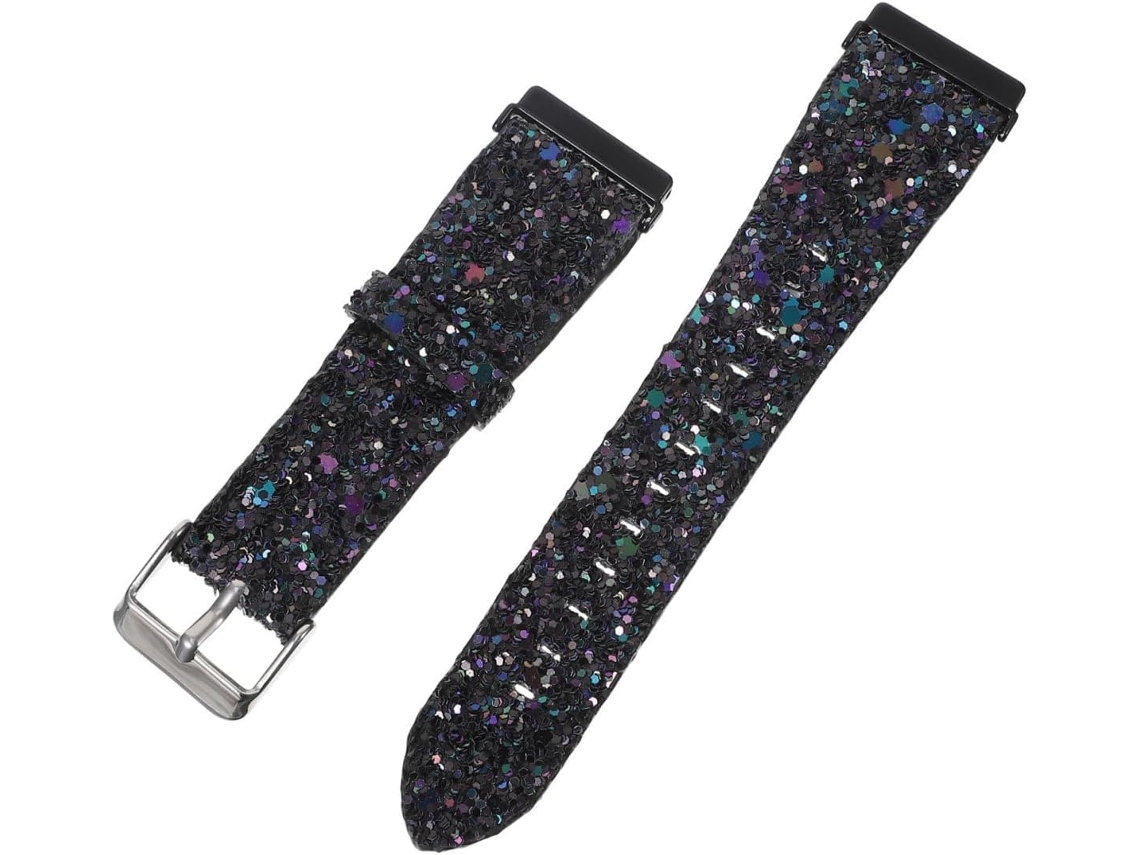 Pulseira De Couro De Substituição Para Relógio Com Glitter
