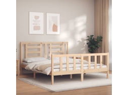 Cama Sem Colchão 160x200 Cm Madeira De Pinho Maciça