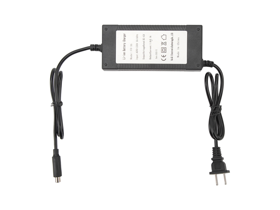 Carregador De Bateria Para Scooter Elétrico 36v 1.8a Com Proteção Inteligente E Carcaça Incombustível