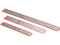 Régua Alasum em Inoxidável, Conjunto de 3 Peças com Escala Dupla de 150 a 300 mm, Ferramenta de Design Multifuncional