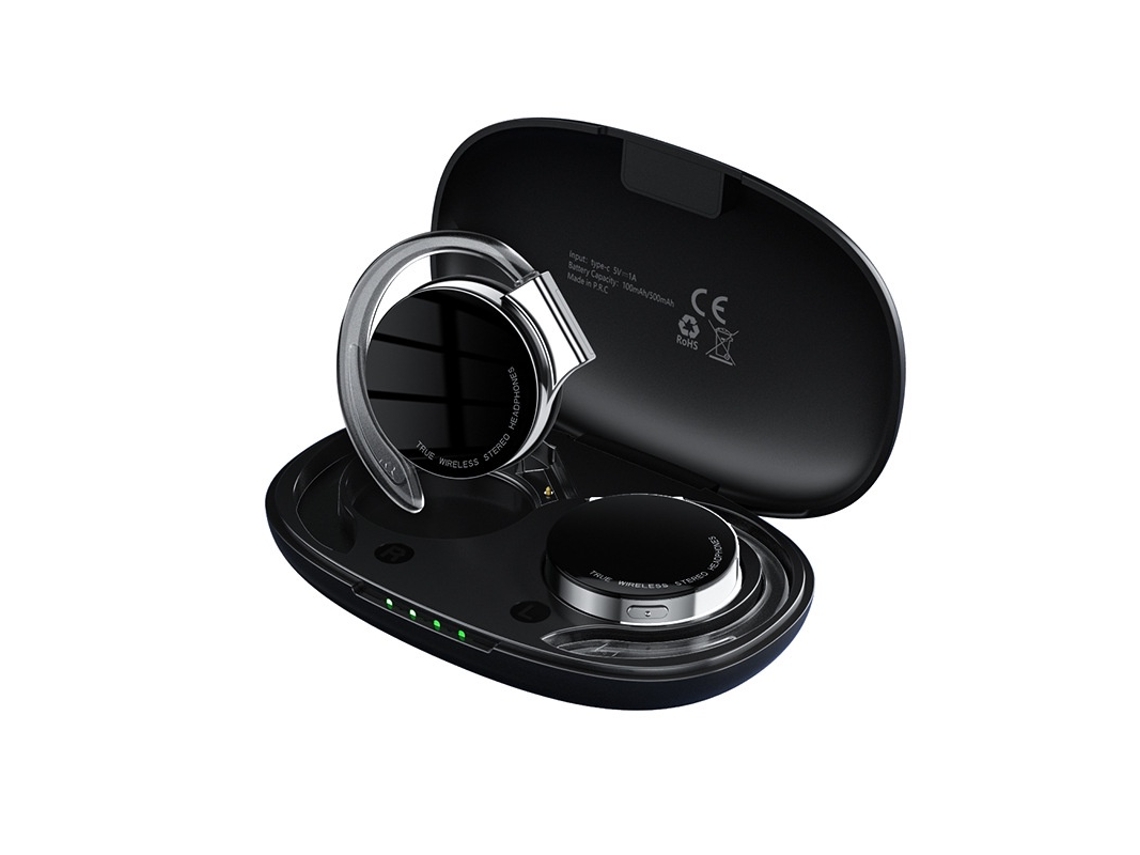 Fones de Ouvido Abertos, Estilo Gancho, Bluetooth Sem Fio, Adequados para Esportes, Corrida e Fitness JIAPEI (preto)