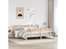 Vidaxl Cama Sem Colchão 180x200 Cm Madeira De Pinho Maciça
