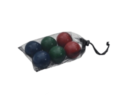 Vidaxl Conjunto Bolas De Boccia 8 Pcs C/ Saco Transporte Pinho Maciço
