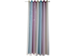 Cortinas Com Listras E Estrelas Vazadas Pretas Para Sala De Estar E Quarto, Cortinas De Voil Com Efeito Gradiente