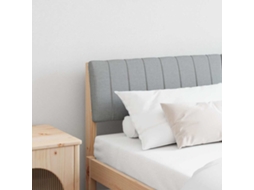 Vidaxl Cabeceira Estofada Cinzento-claro 150 Cm