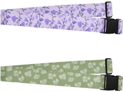 Conjunto De 2 Cintas Bagagem Campanula French Art O Dia Dos Namorados, Cintas De Viagem Ajustáveis, Acessórios De