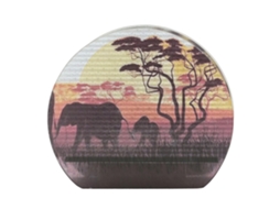 Luminária Led Naturecraft Safari em Vidro, Tamanho Único, Multicolorida BRILVIBERA