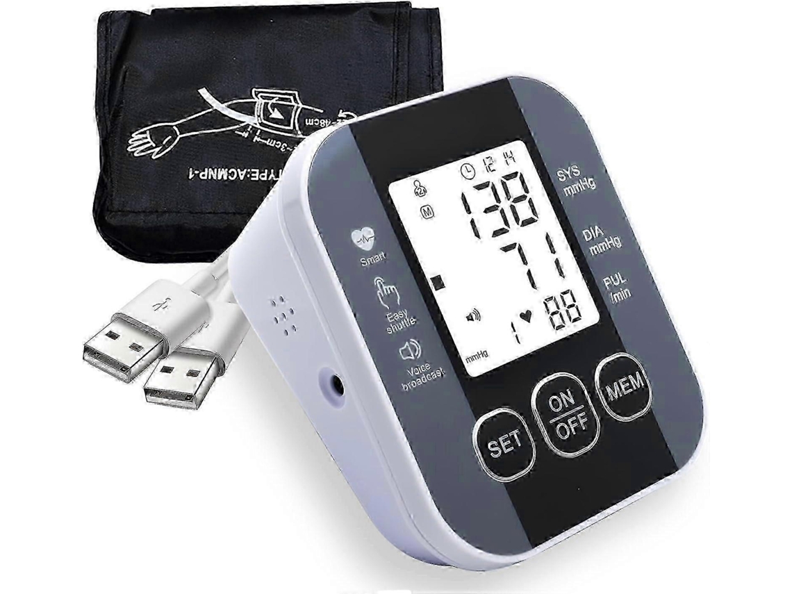 Monitor De Pressão Arterial Com Manguito Grande, Monitor Médico De Pressão Arterial De Braço Ly Ebike