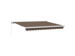 Vidaxl Toldo Retrátil Cinzento-acastanhado 500 × 300 Cm