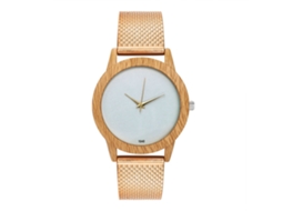 Reloj De Cuarzo Con Cinturón De Silicona Moda Unisex Pulsera Oro Rosa