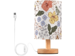 Luminária De Mesa Led Floral Elegante Kll Minimalista Para Escritório E Quarto Infantil
