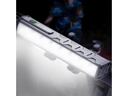 Farol De Bicicleta Com 17 Leds, Bateria De 10000mah, 4 Modos De Iluminação, Visor Digital E Feixe Amplo (preto)