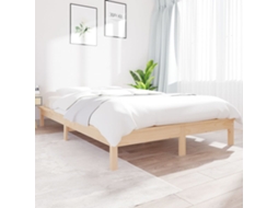 Estrutura De Cama 100x200 Cm Pinho Maciço