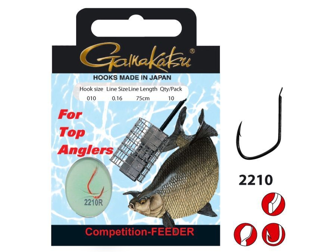 Gancho GAMAKATSU Competition Bream Feeder Ls-2210 75 Cm
