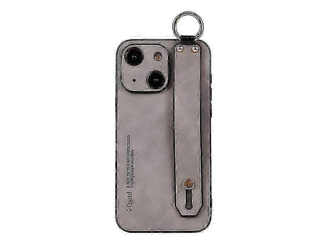 Capa De Celular Com Pulseira De Pele De Cordeiro Para Iphone 14