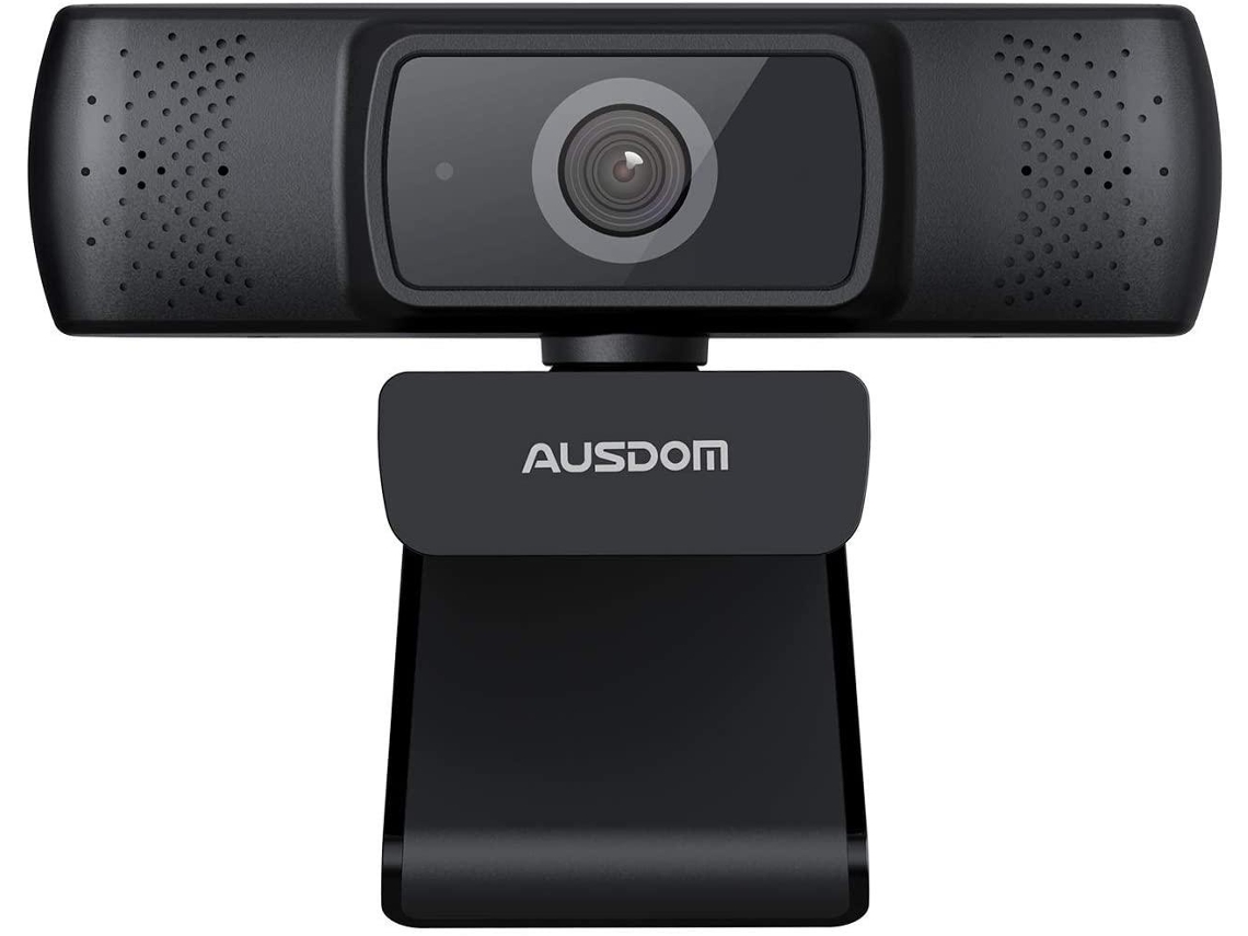 Webcam Ausdom Af640 1080p Com Foco Automático Brilvibera