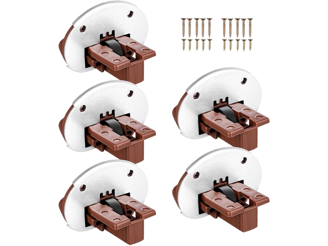 Trilho Deslizante Para Gaveta Yardenfun, Conjunto De Trilho Plástico E Metal Para Reparo Armários, Cômodas E Quartos