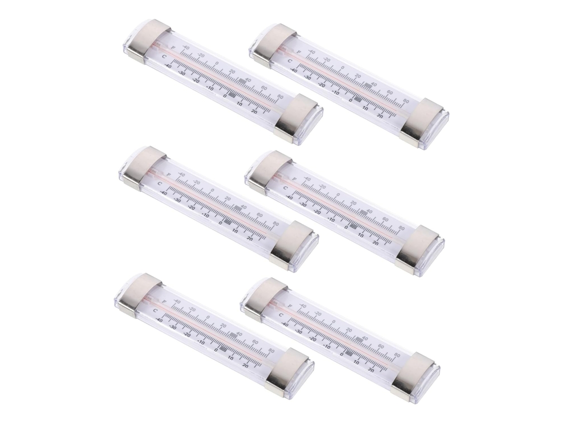 Lurelia Termómetro Para Frigorífico, 6 Unidades, Para Frigorífico E Congelador, Alta Precisão, Visor Fácil Leitura, Uso Comercial