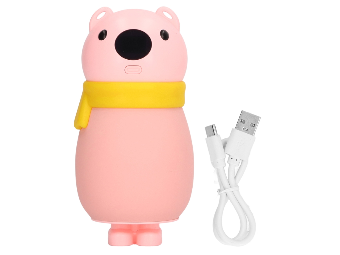 Calentador De Mãos Elétrico Portátil, Recarregável Via Usb, Com Três Níveis De Ajuste De Temperatura E Tela Digital, Cor Rosa