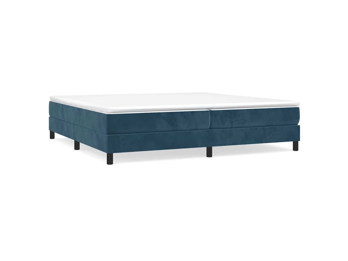Box Spring Bed, Box Spring Beds Vidaxl Azul Veludo (200 X 200 Cm)