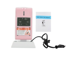 Laxiscreed Aquecedor Compacto Rosa Para Casa Ou Escritório, Aquecimento Rápido E Seguro, Tomada Britânica, Venda Exclusiva Internacional
