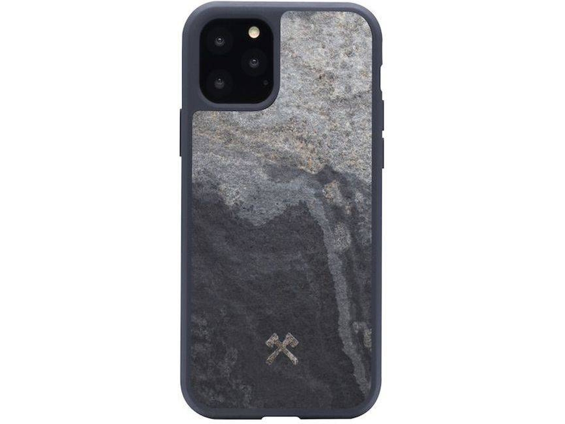 Capa iPhone 11 Pro Max WOODACESSORIES Bumper Stone Cinza