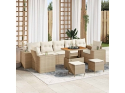 Vidaxl Conjunto De Sofá De Jardim 10 Unid. 9-número De Lugares