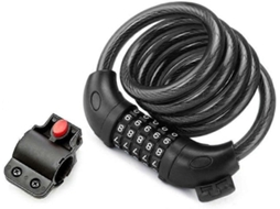 Cadeado de bicicleta com cabo espiral, Cadeado de bicicleta com cabo, Cadeado de bicicleta longo de 120 cm x 12 mm Slowmoose