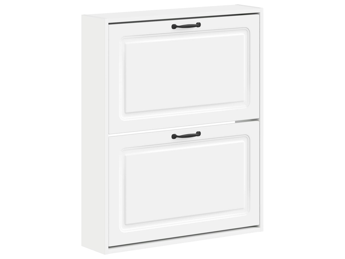 Vidaxl Armário De Sapatos De Parede Utrecht 71 X 17 X 86 Cm Branco