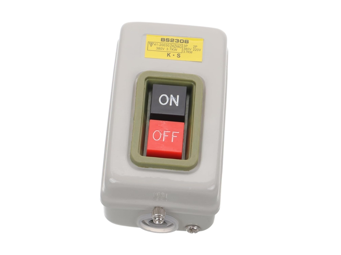 Interruptor Basculante Iluminado Com Botão De Pressão E Controle Eletrônico Para Partida.