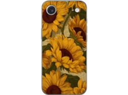 Capa Para Celular Compatível Com Apple Iphone Air. Estampa Detalhada De Girassóis Em Tons De Amarelo Quente Com Folhas, Um Motivo Decorativo Inspirado