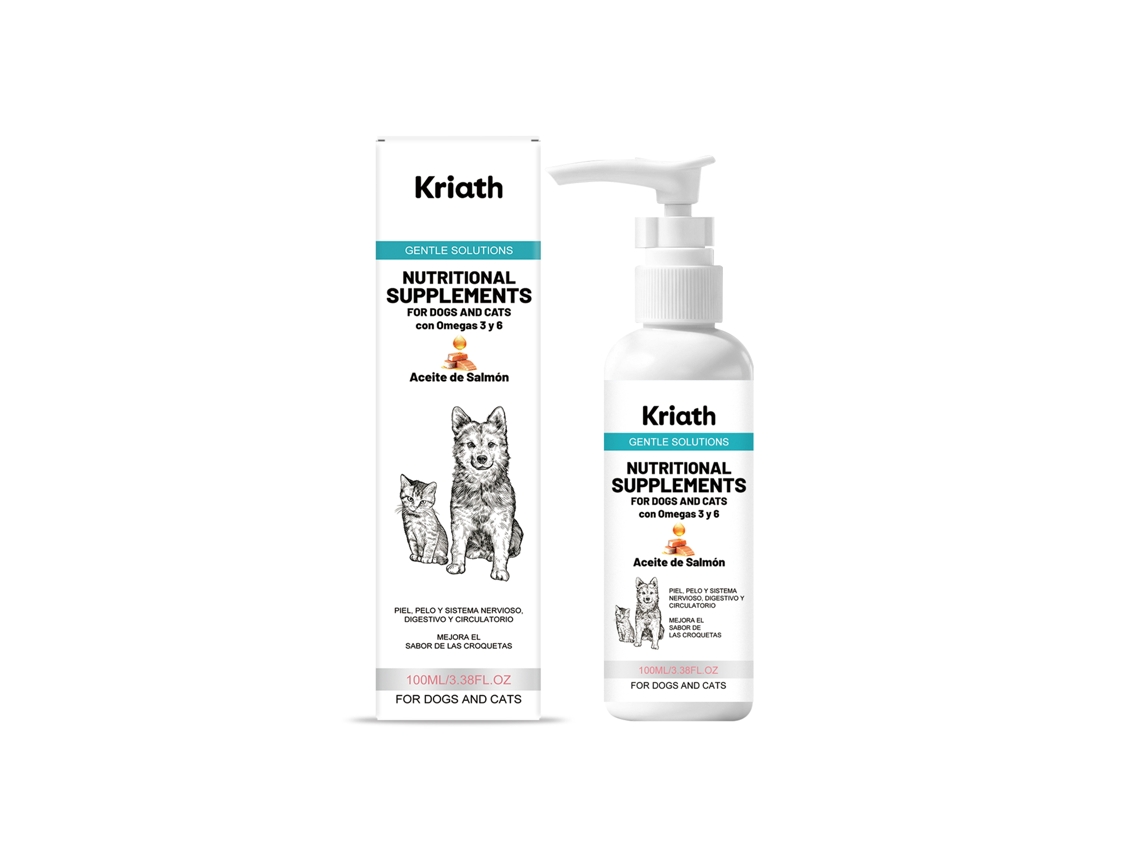 Óleo de Salmão Kriath para Cães e Gatos